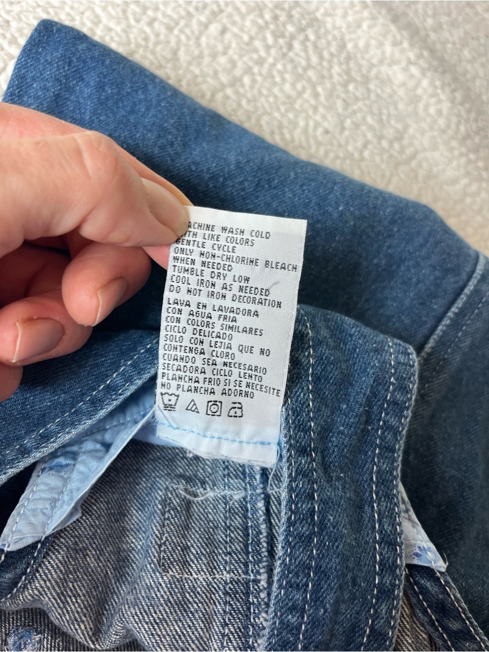 VINTAGE BLUES CLUES EMBROIDERED DENIM OVERALLS 12 MONTHS - Picture 4 of 4
